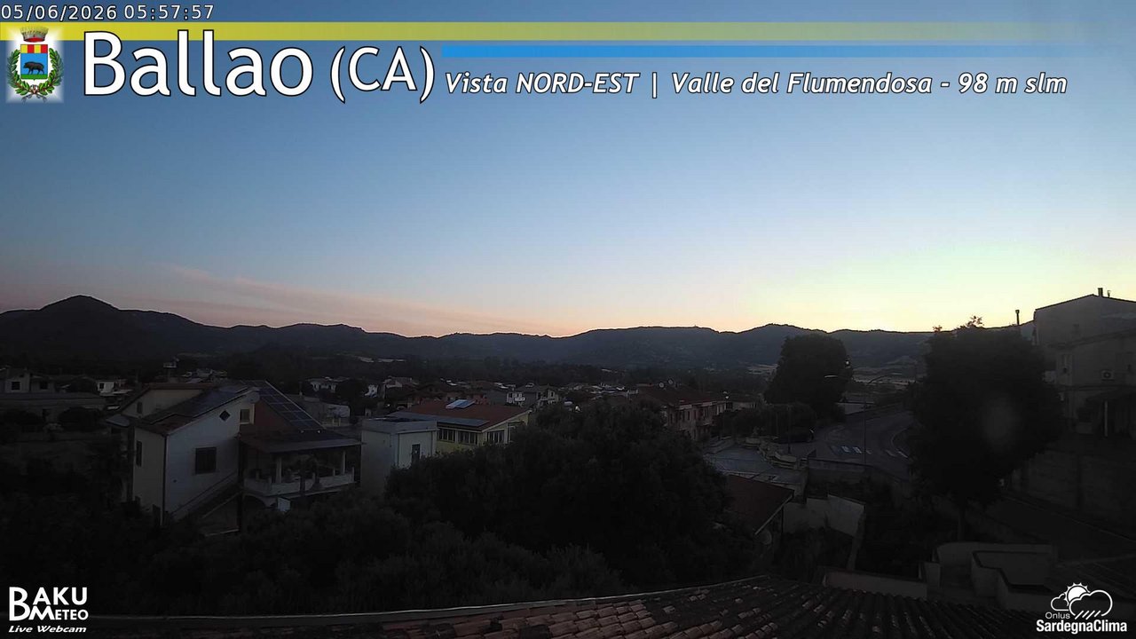 time-lapse frame, Ballao webcam