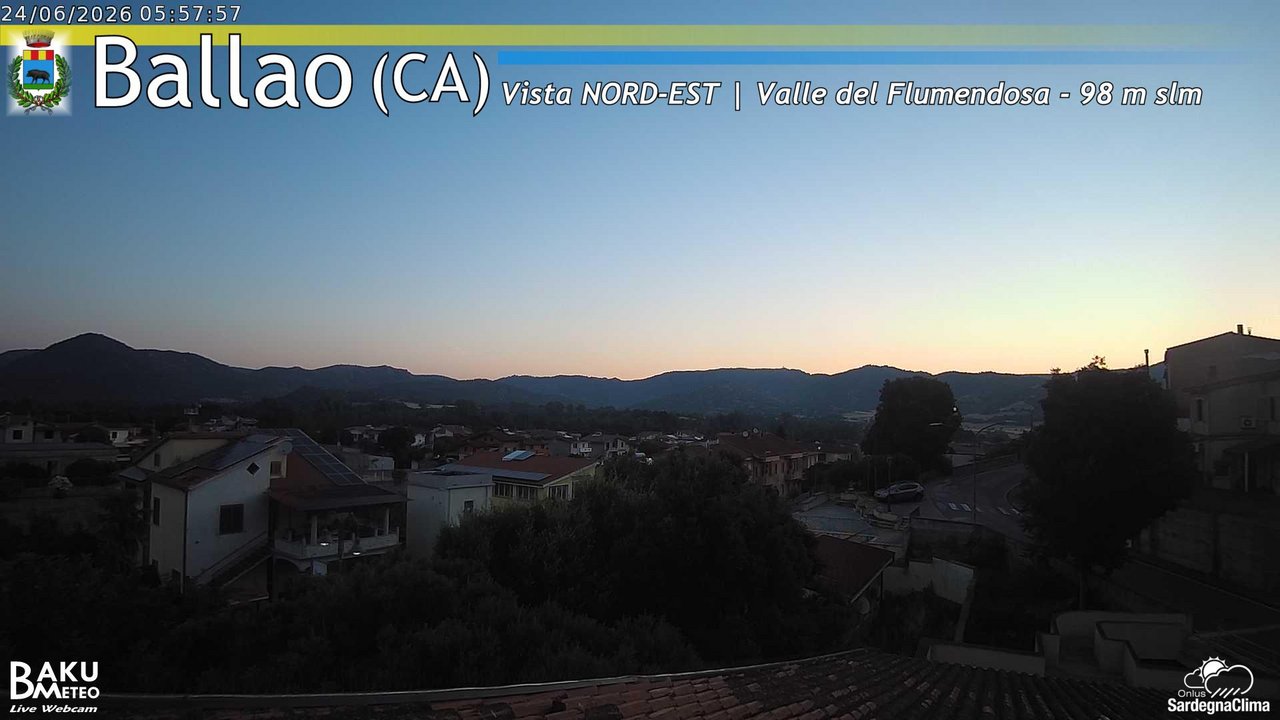 time-lapse frame, Ballao webcam