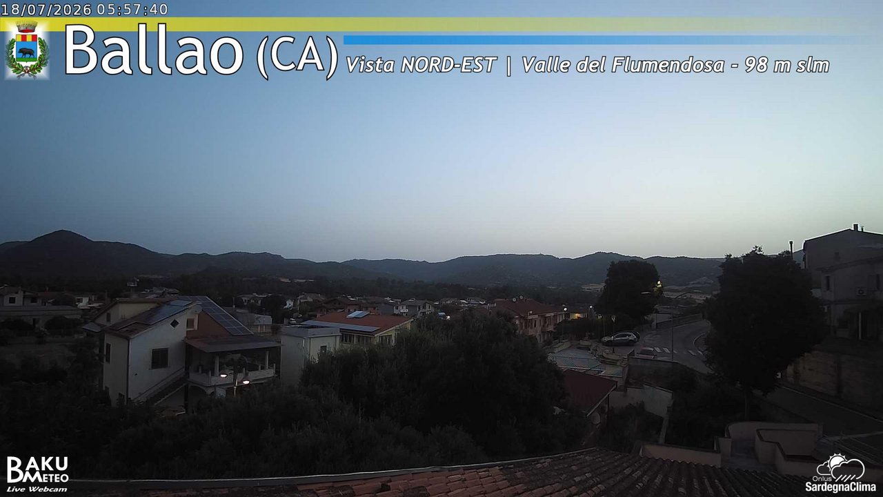 time-lapse frame, Ballao webcam