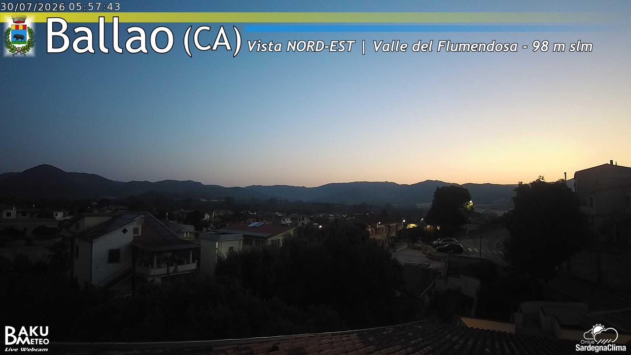 time-lapse frame, Ballao webcam