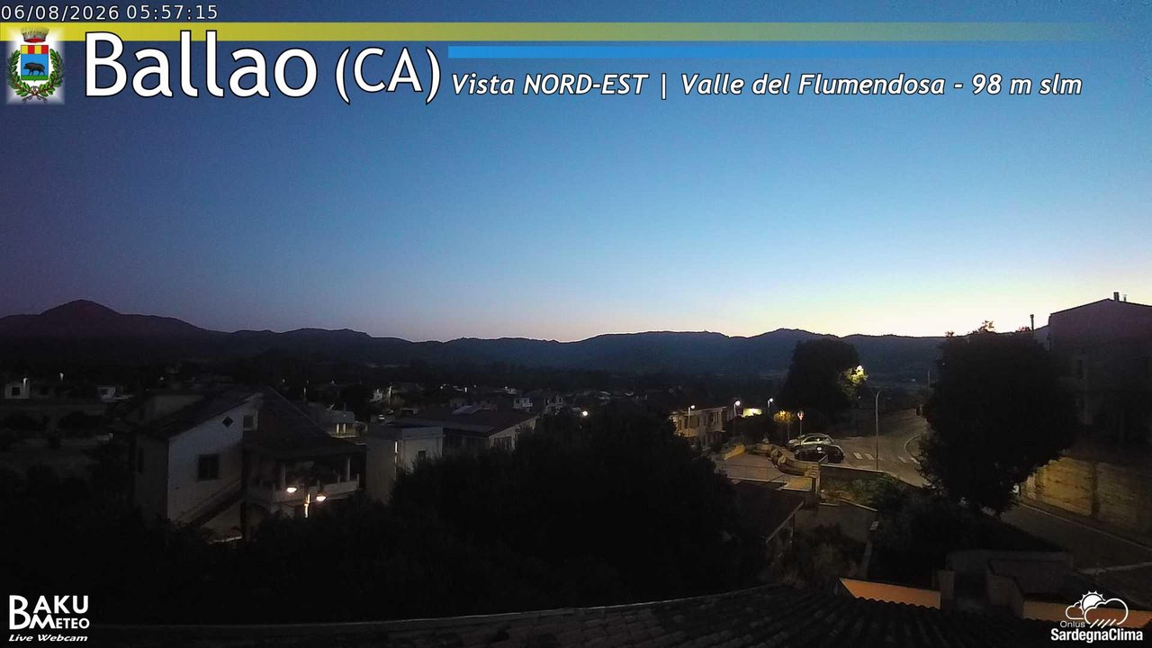 time-lapse frame, Ballao webcam