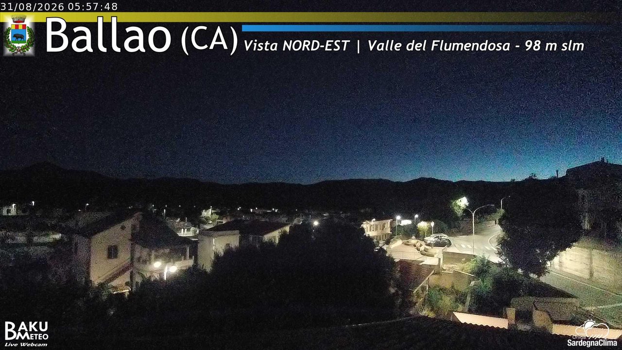 time-lapse frame, Ballao webcam