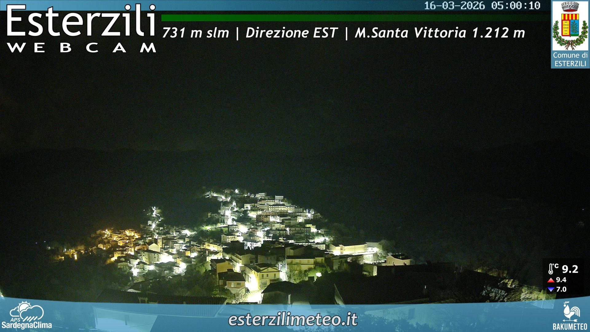 time-lapse frame, Esterzili webcam