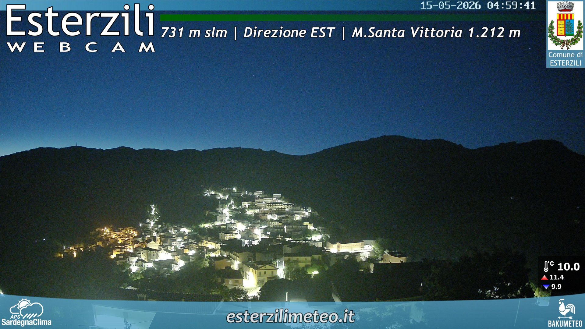 time-lapse frame, Esterzili webcam