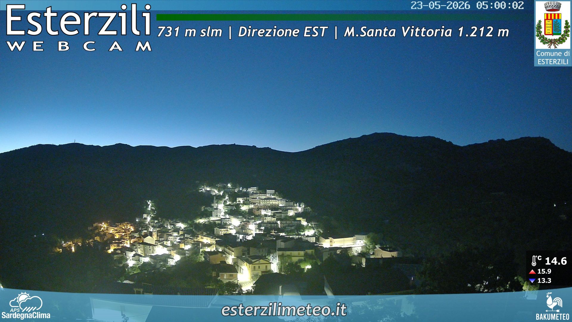 time-lapse frame, Esterzili webcam