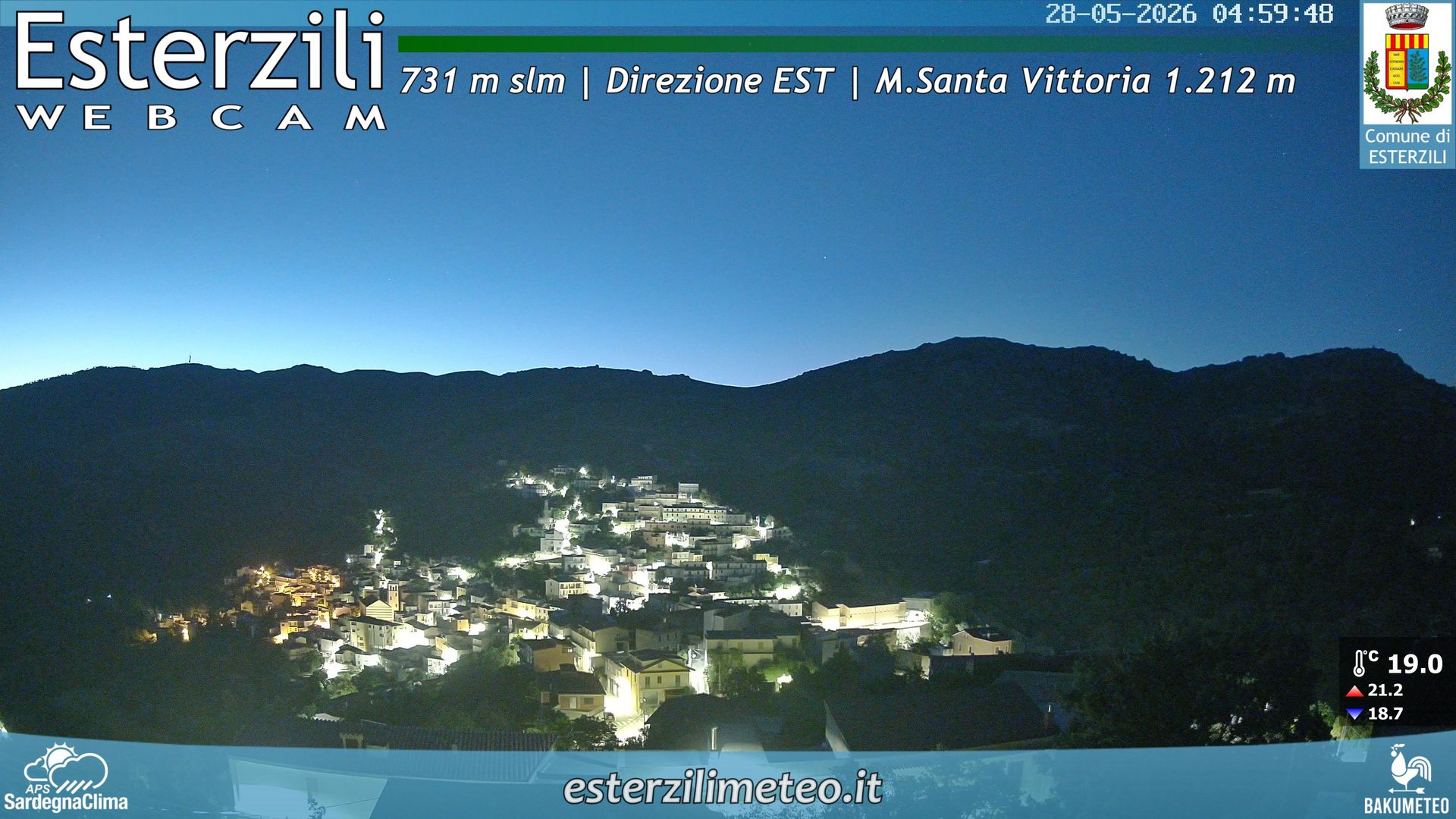 time-lapse frame, Esterzili webcam