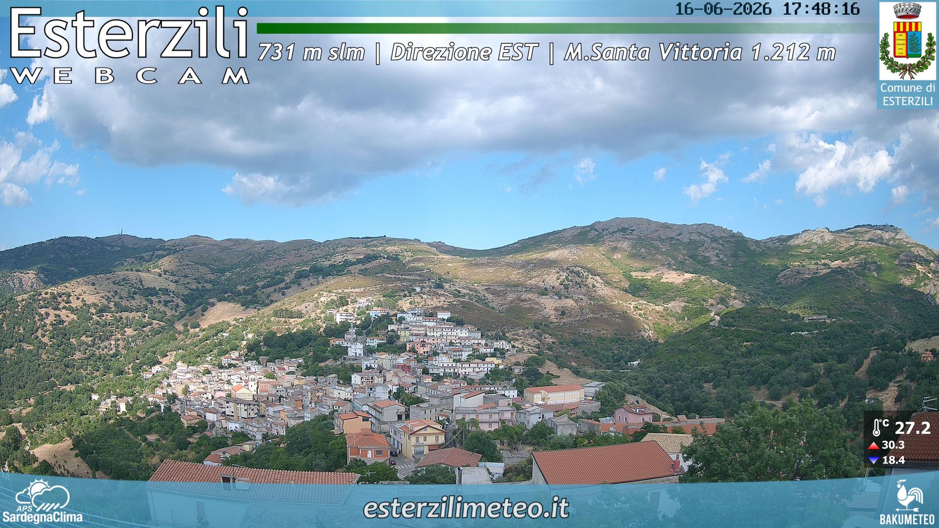 time-lapse frame, Esterzili webcam