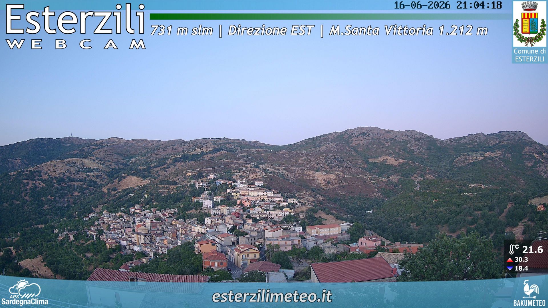 time-lapse frame, Esterzili webcam