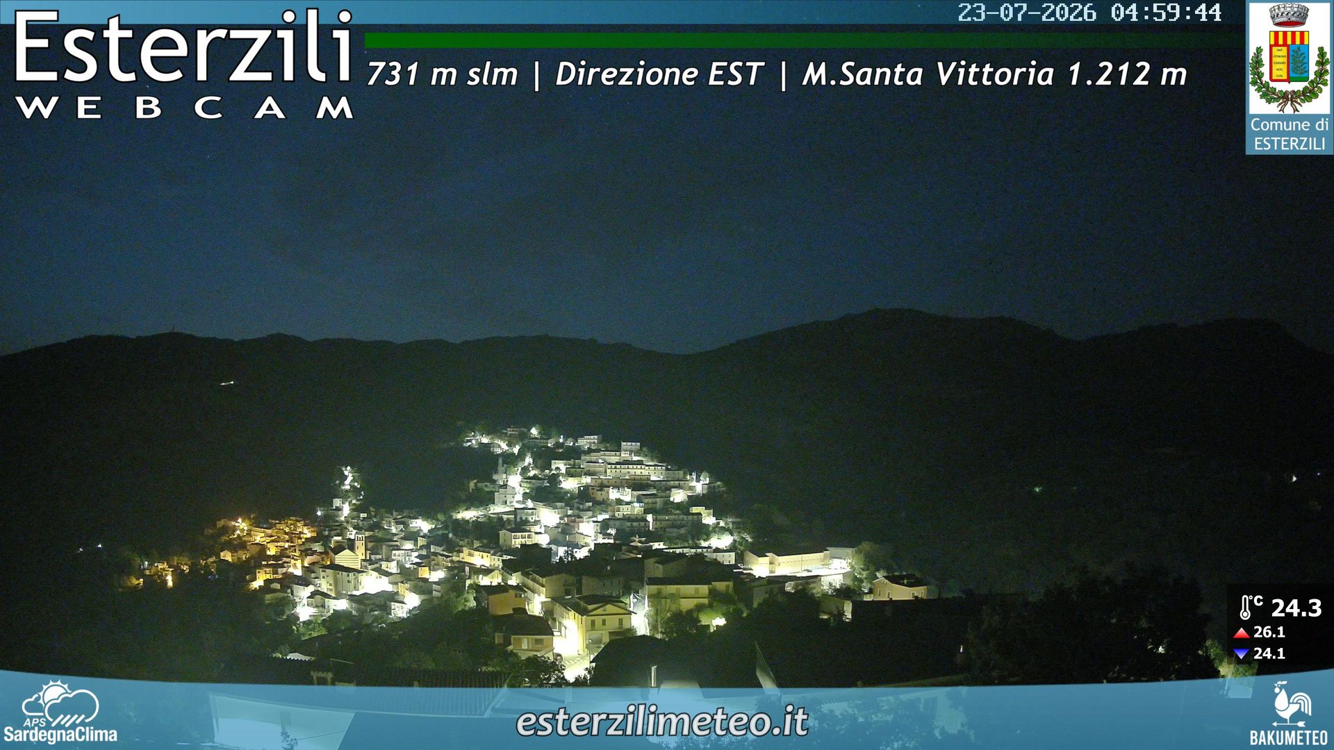 time-lapse frame, Esterzili webcam