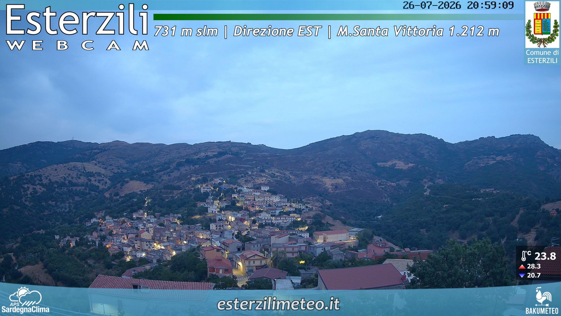 time-lapse frame, Esterzili webcam
