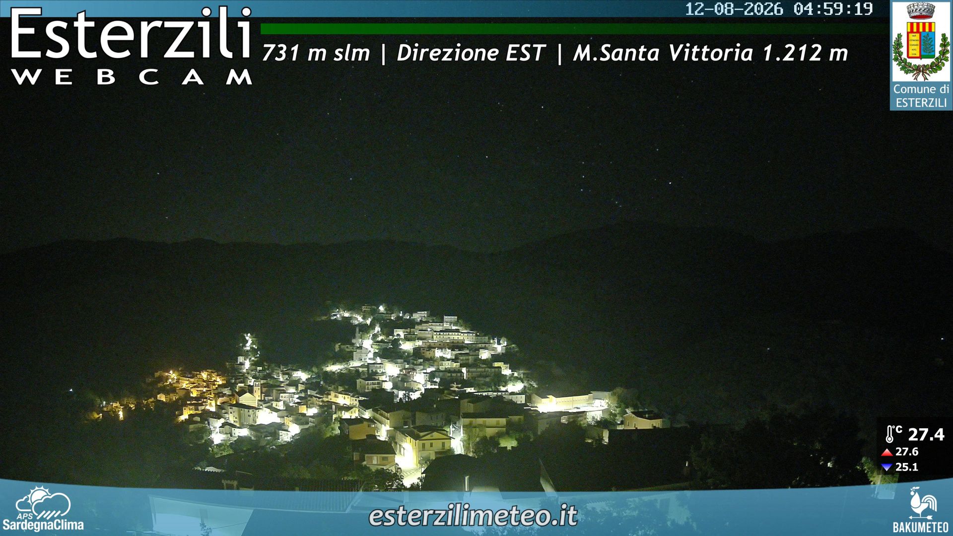 time-lapse frame, Esterzili webcam