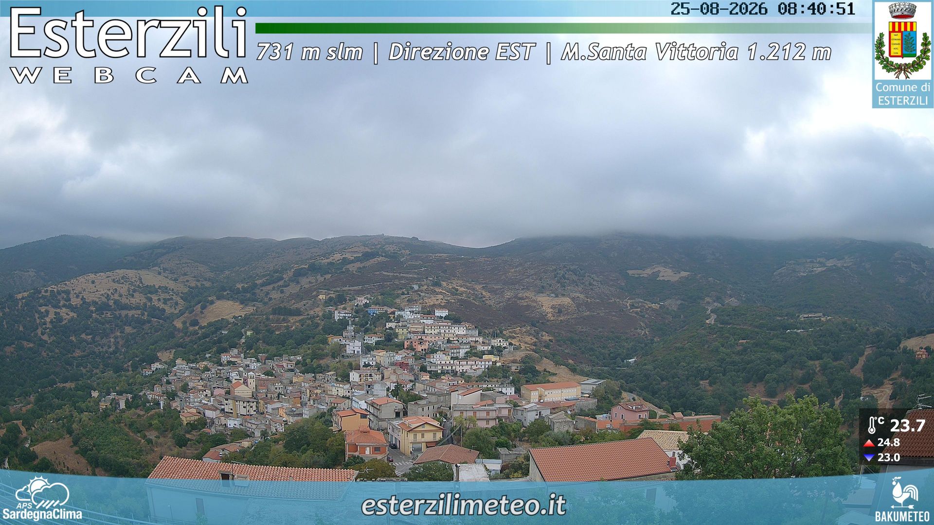 time-lapse frame, Esterzili webcam