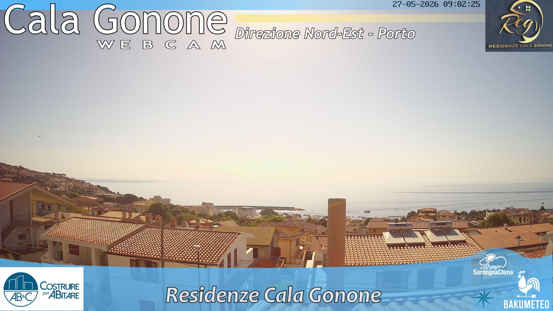 time-lapse frame, Cala Gonone Nord webcam