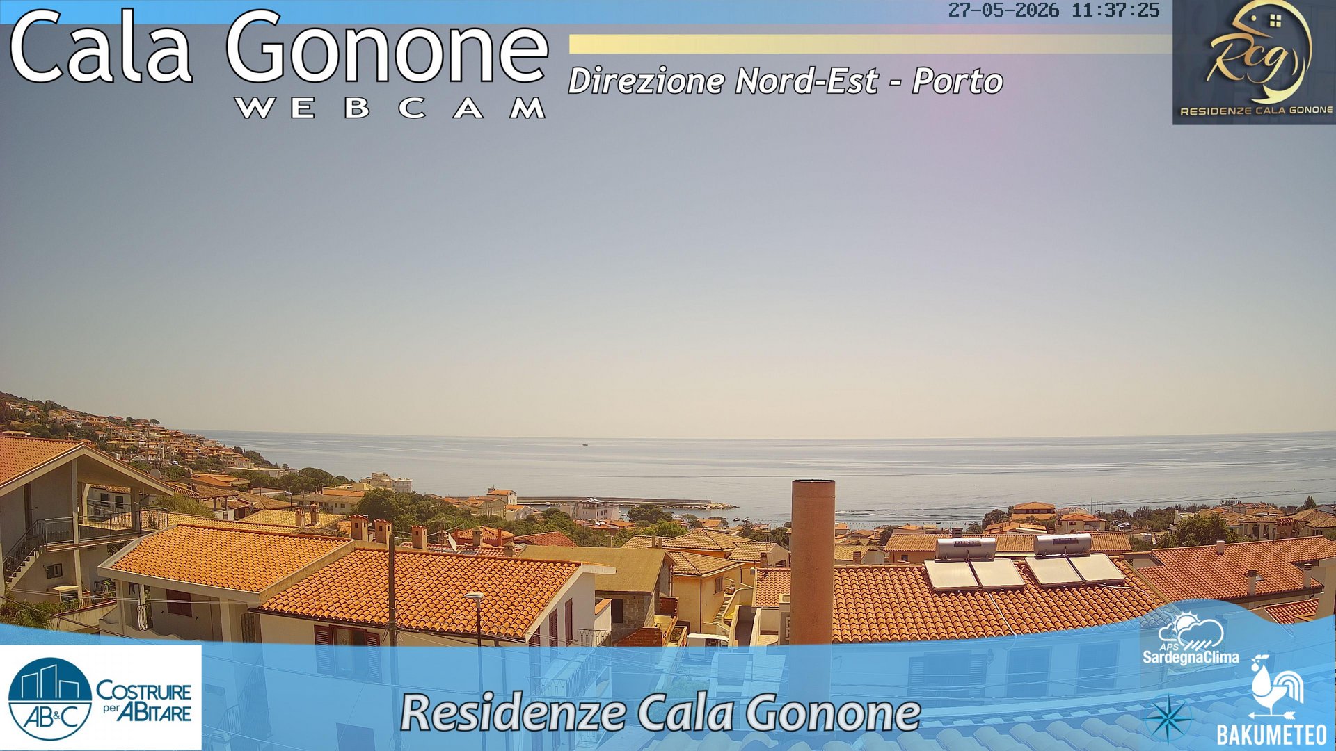 time-lapse frame, Cala Gonone Nord webcam