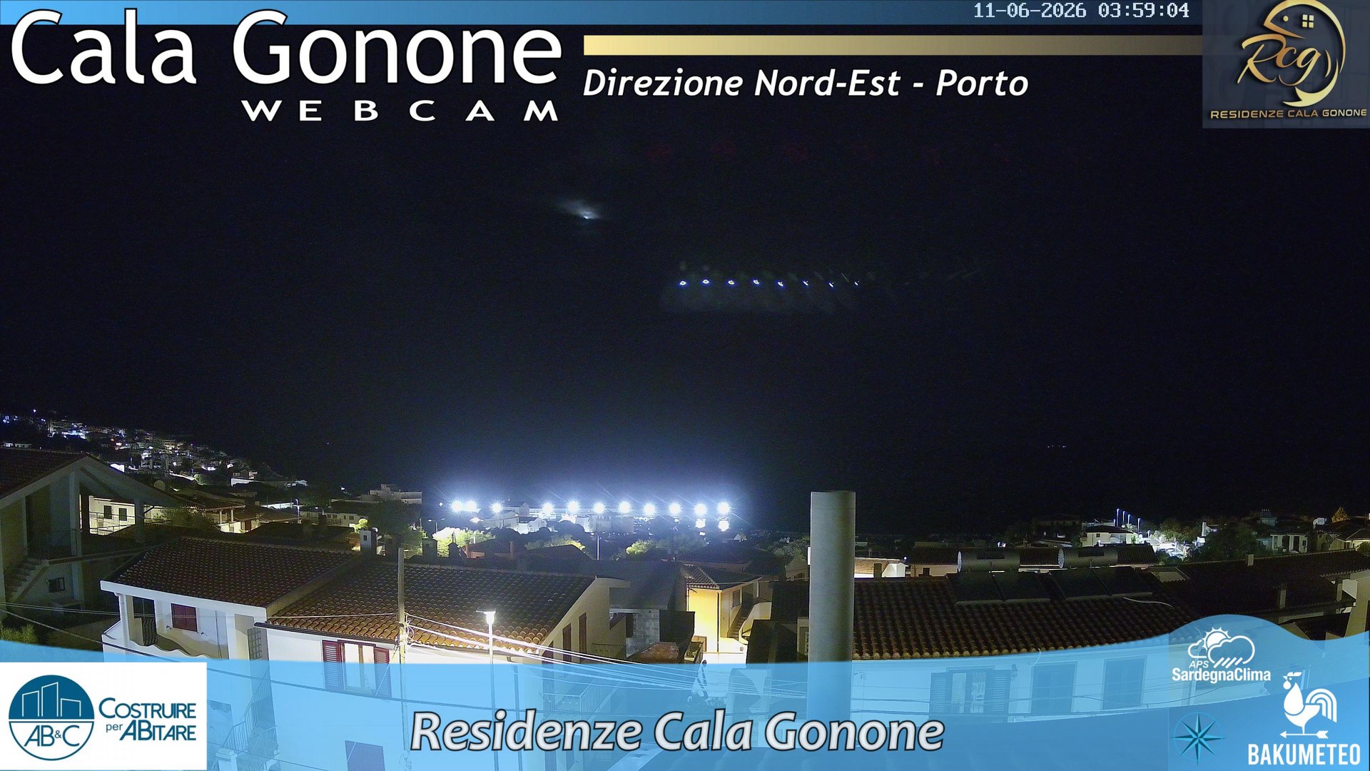 time-lapse frame, Cala Gonone Nord webcam