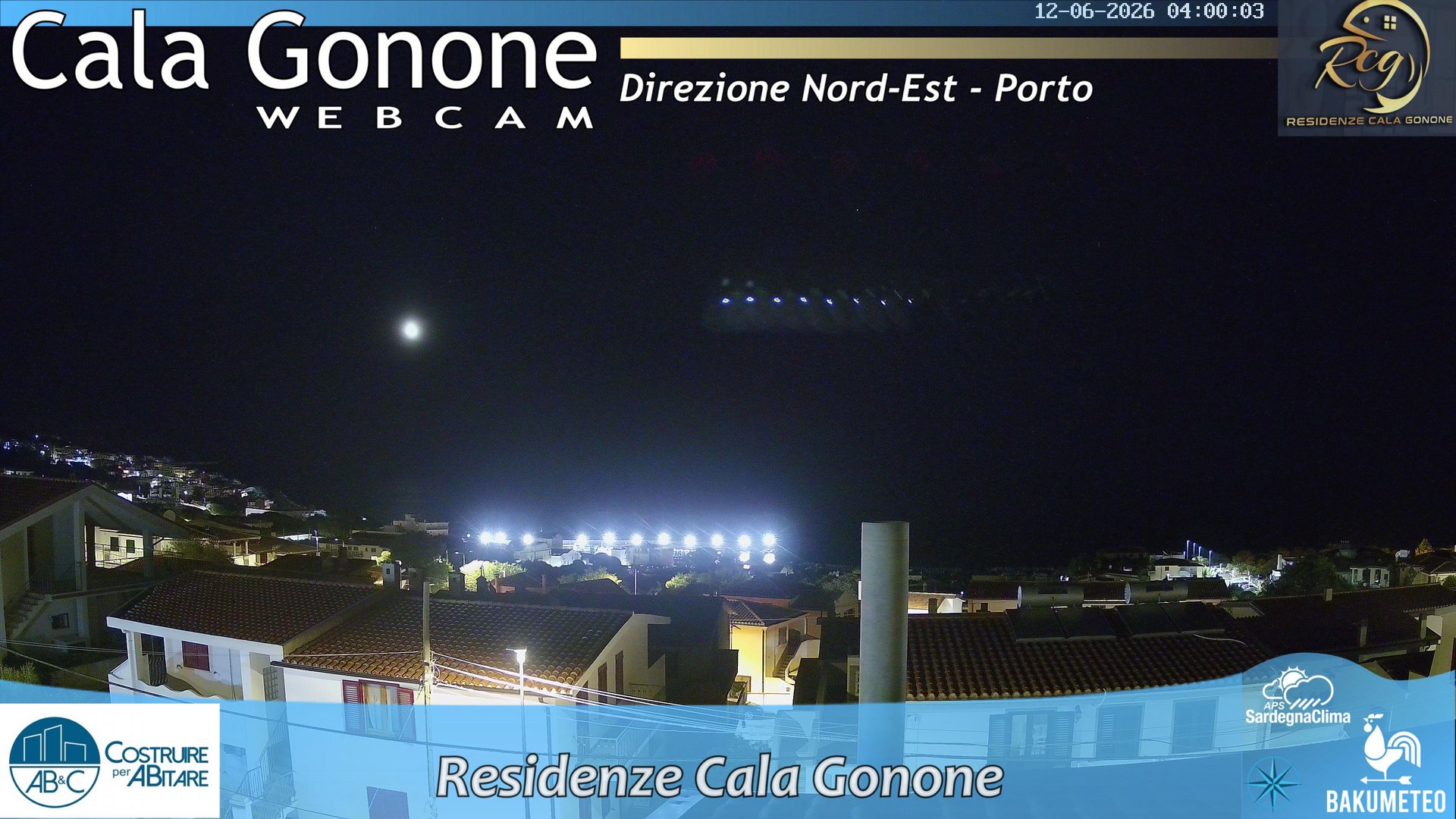 time-lapse frame, Cala Gonone Nord webcam