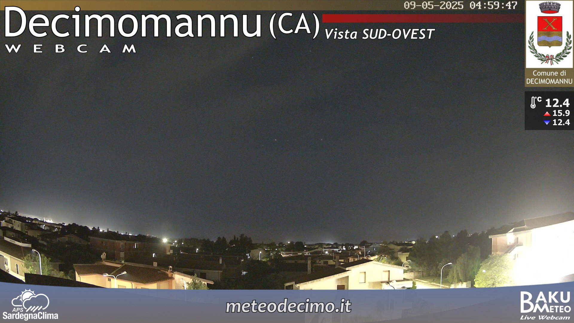 time-lapse frame, Decimomannu webcam
