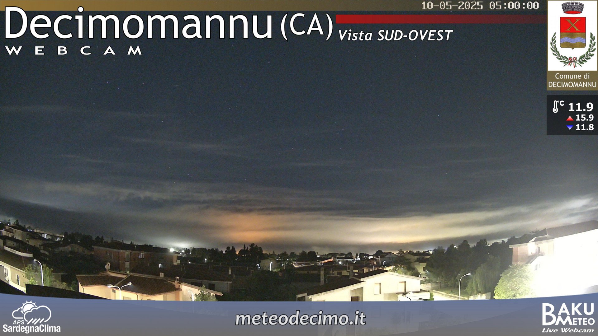 time-lapse frame, Decimomannu webcam