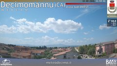 view from Decimomannu on 2026-08-18