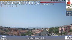 view from Decimomannu on 2026-08-25
