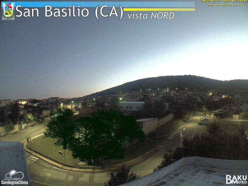 time-lapse frame, San Basilio webcam