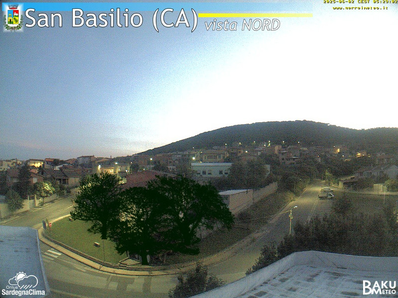 time-lapse frame, San Basilio webcam