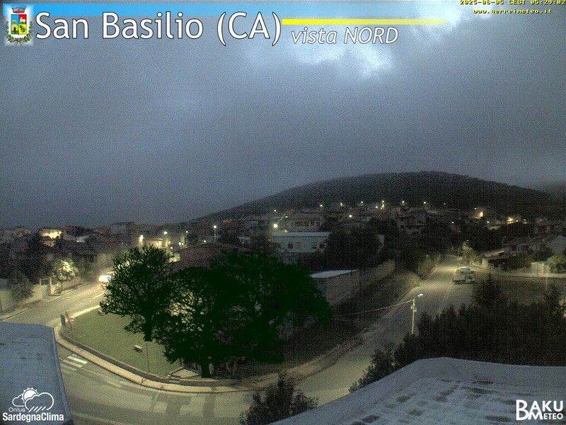 time-lapse frame, San Basilio webcam