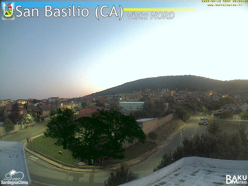 time-lapse frame, San Basilio webcam