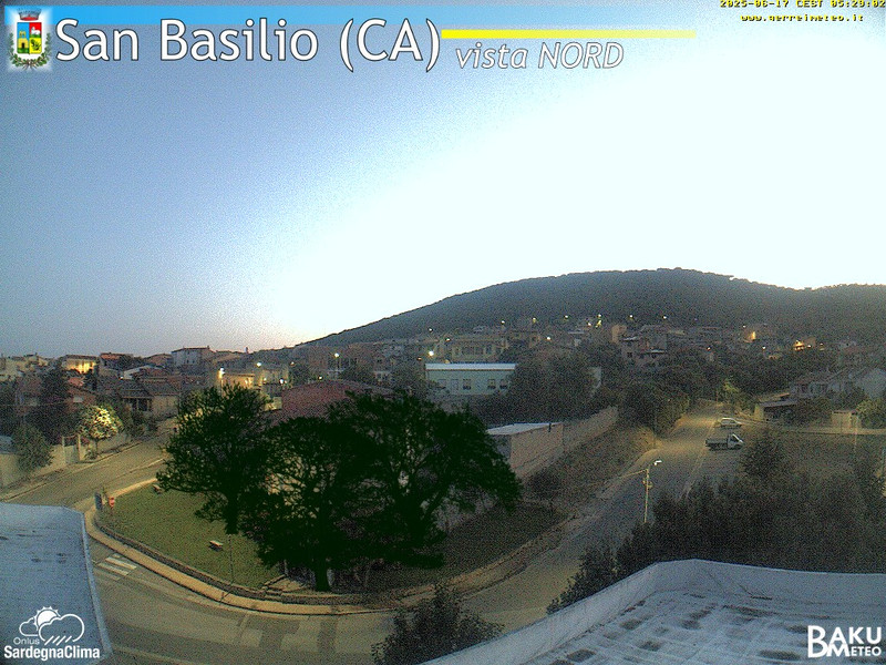 time-lapse frame, San Basilio webcam