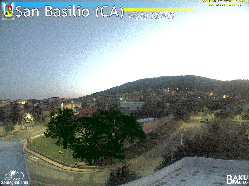time-lapse frame, San Basilio webcam