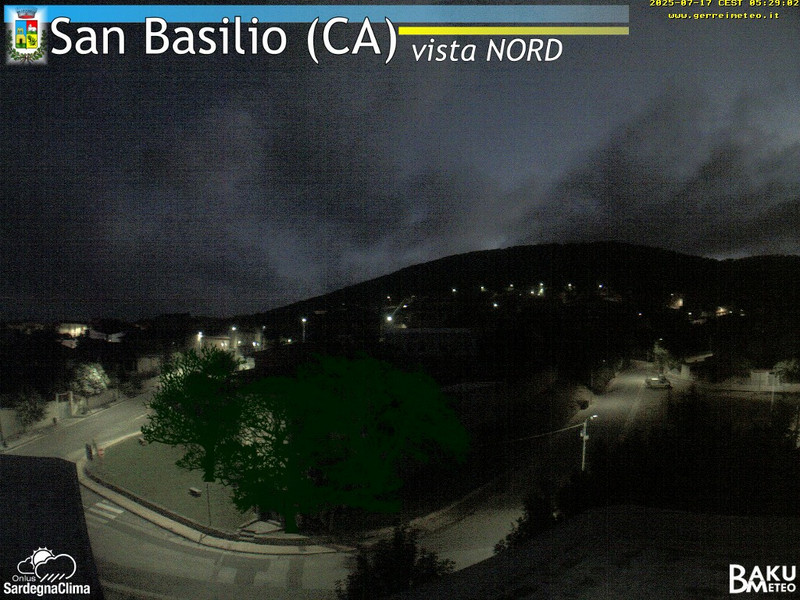 time-lapse frame, San Basilio webcam