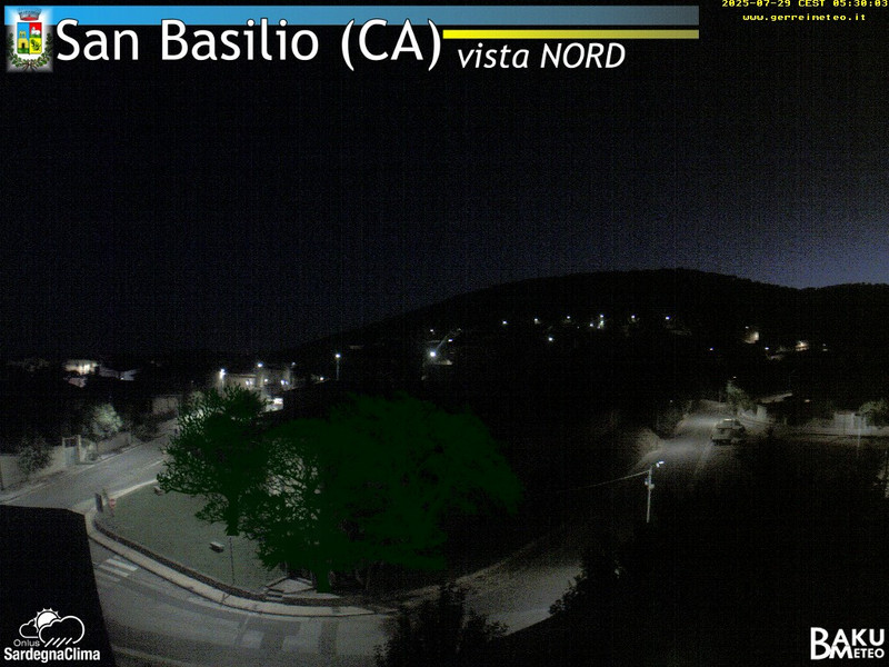 time-lapse frame, San Basilio webcam