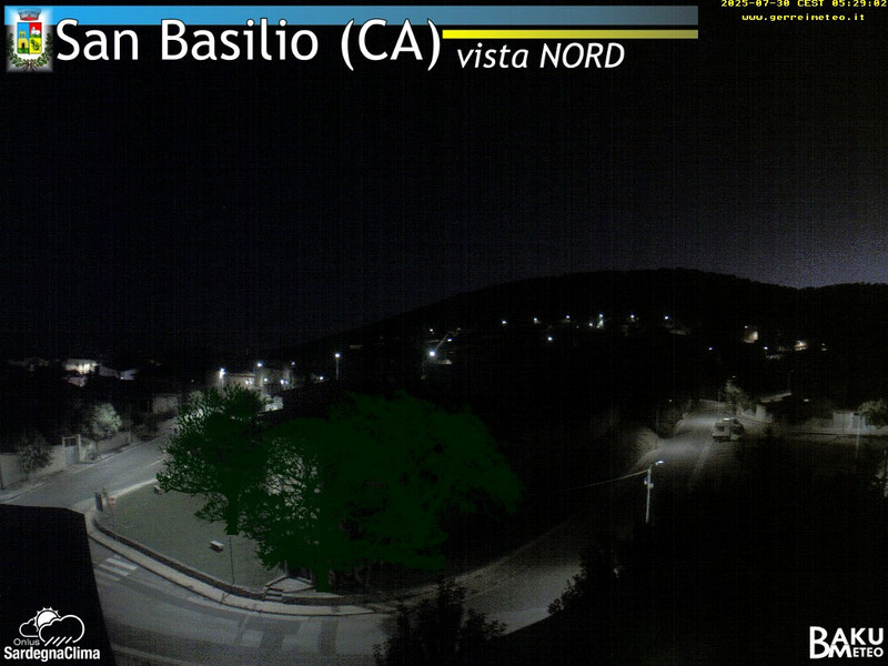 time-lapse frame, San Basilio webcam