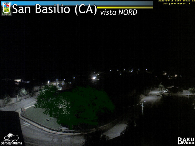 time-lapse frame, San Basilio webcam