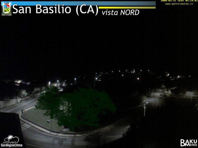 time-lapse frame, San Basilio webcam
