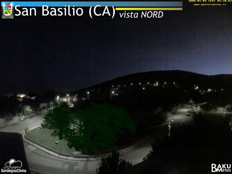 time-lapse frame, San Basilio webcam