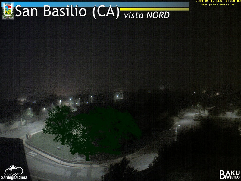time-lapse frame, San Basilio webcam