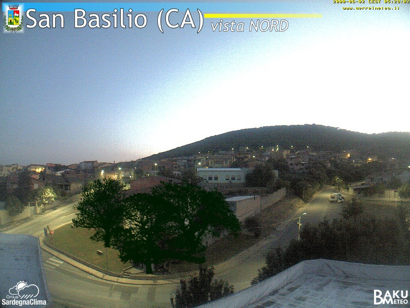 time-lapse frame, San Basilio webcam