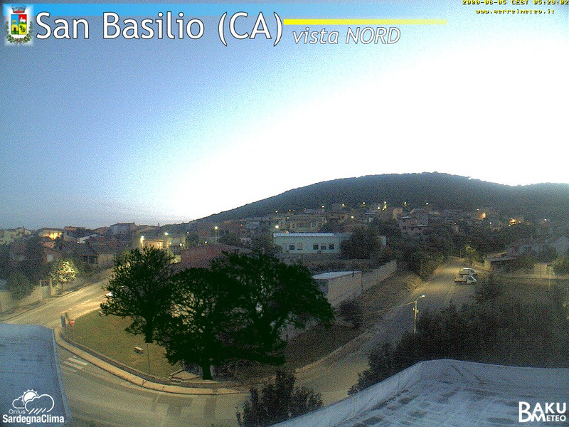time-lapse frame, San Basilio webcam