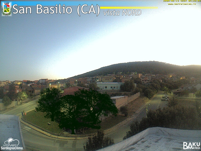 time-lapse frame, San Basilio webcam