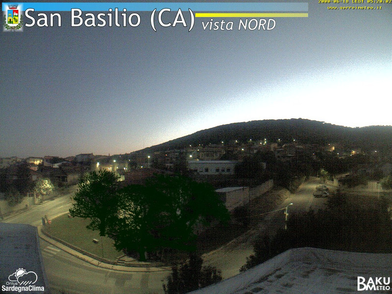 time-lapse frame, San Basilio webcam