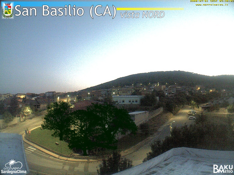time-lapse frame, San Basilio webcam