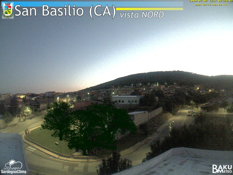 time-lapse frame, San Basilio webcam
