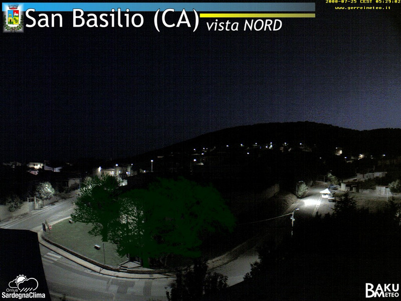 time-lapse frame, San Basilio webcam
