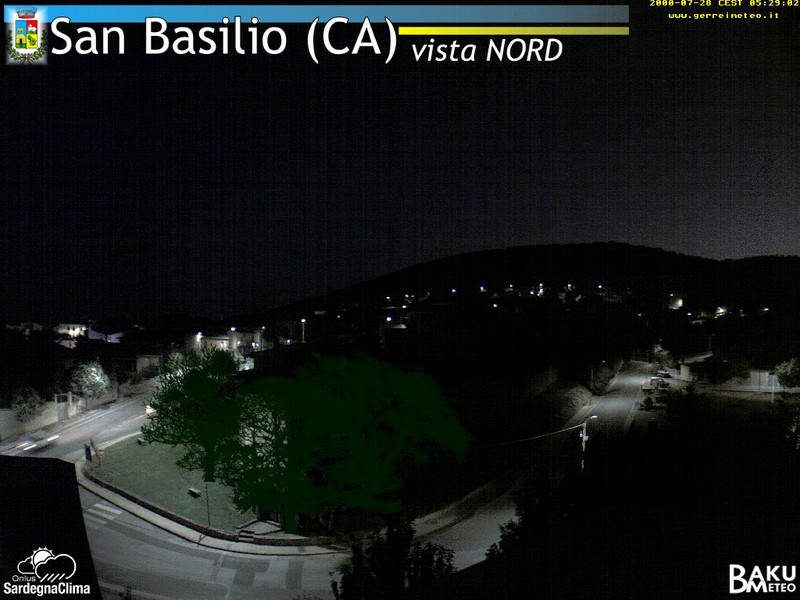 time-lapse frame, San Basilio webcam