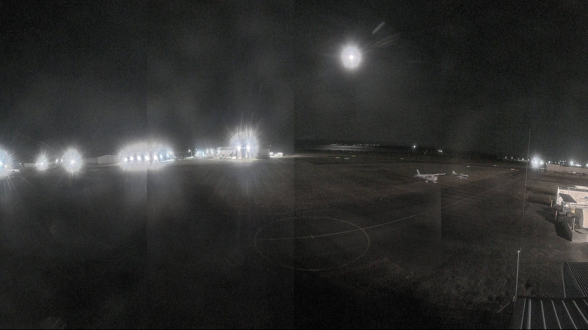 time-lapse frame, Cambridge Airport webcam