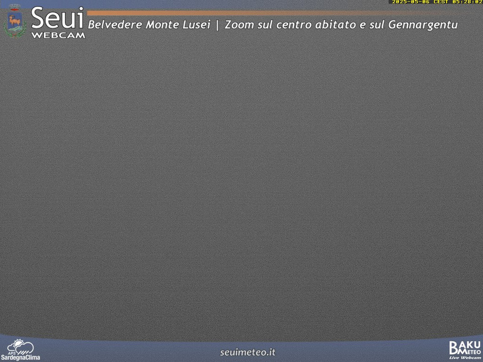 time-lapse frame, Monte Lusei Seui webcam