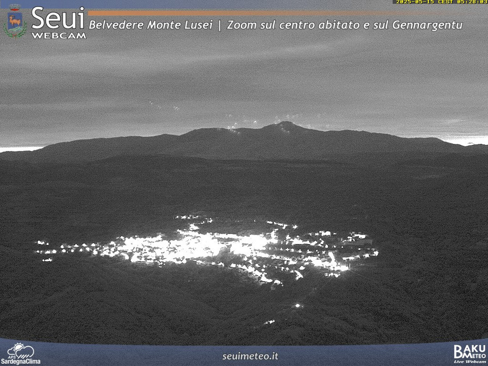time-lapse frame, Monte Lusei Seui webcam