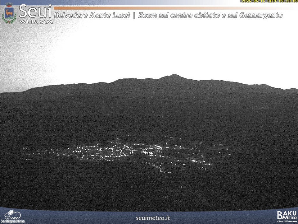 time-lapse frame, Monte Lusei Seui webcam