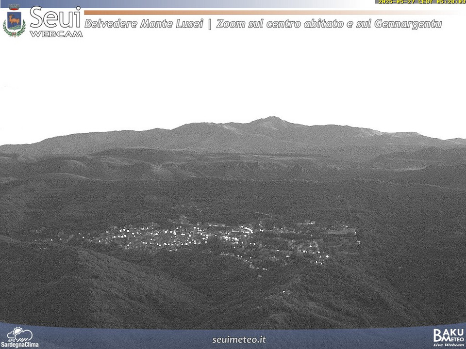 time-lapse frame, Monte Lusei Seui webcam